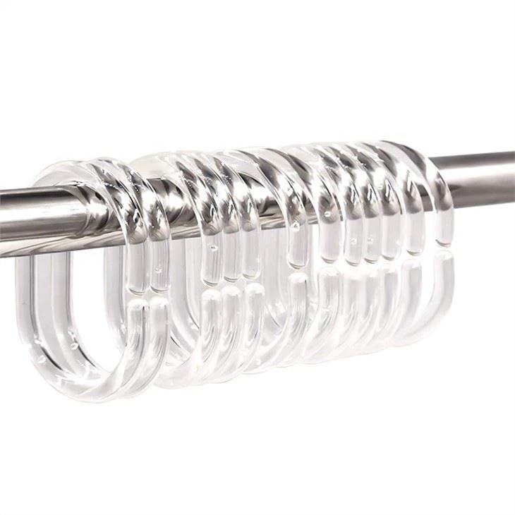 Transparent Shower Curtain Hook
