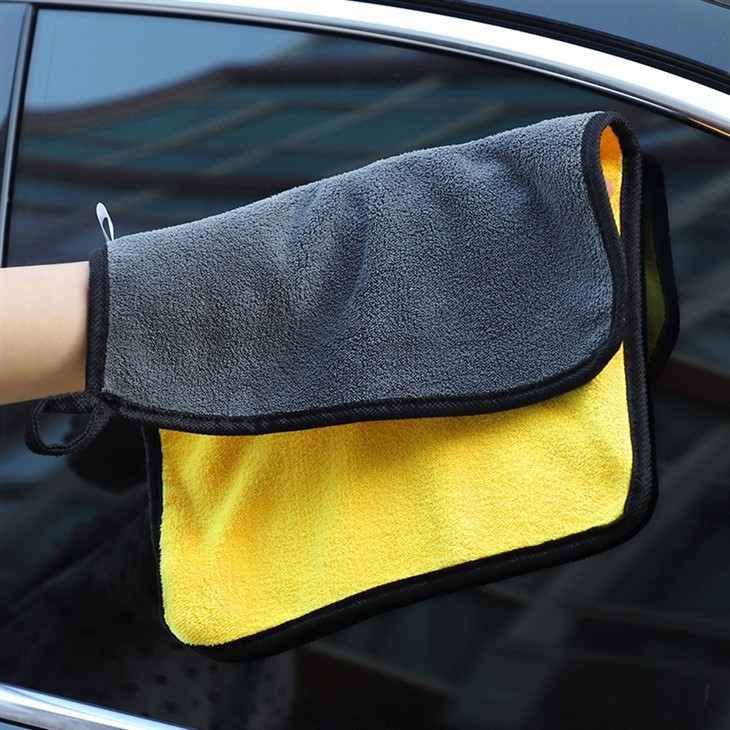Car Wash Towel High-density Coral Velvet Thickened Cleaning Towel Absorbent Double-sided Velvet Cloth Cleaning Towel Wholesale