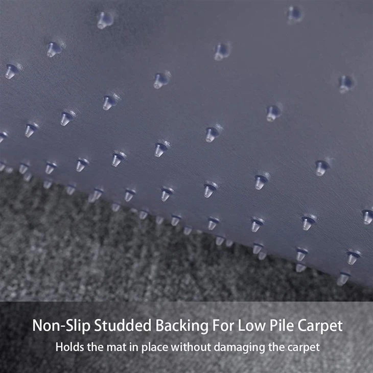 PVC Convex Floor Mat Transparent Odorless With Nails Carpet Protection Mat Non-slip Waterproof Office Pulley Chair Mat