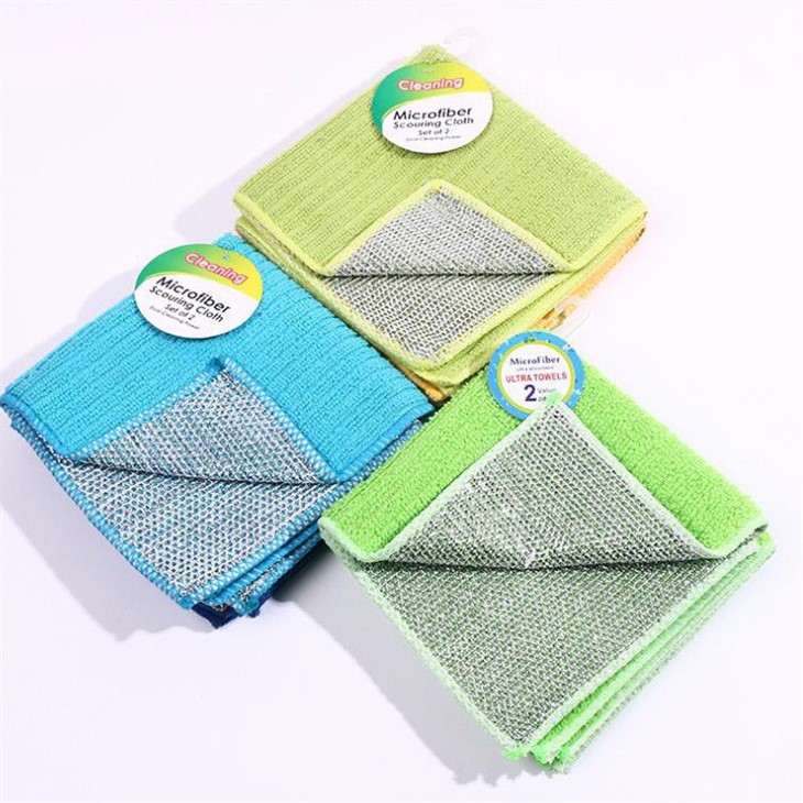 Creative Microfiber & Wire Cleaning Cloth Multi-usage Dishcloth
